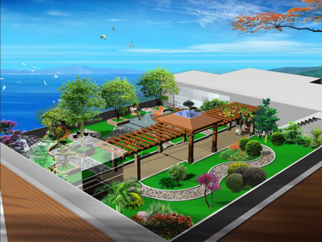 屋頂花園設計的原則及后期維護要點