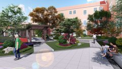 西渡學(xué)校內(nèi)庭院設(shè)計(jì)施工案例